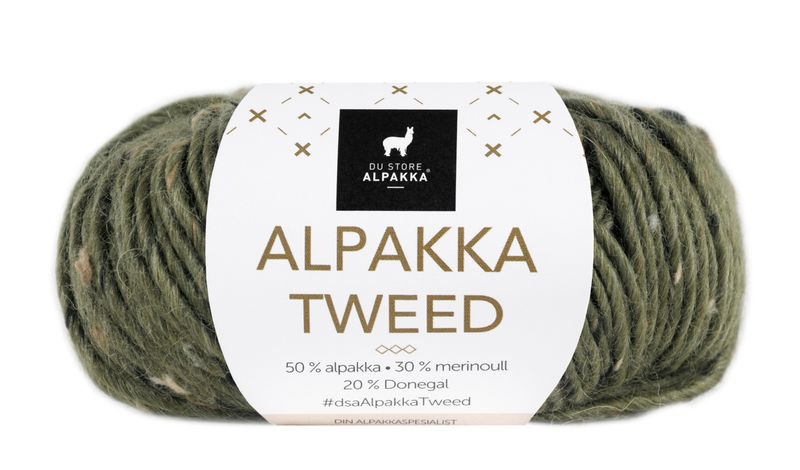 110 Alpakka Tweed Oliven